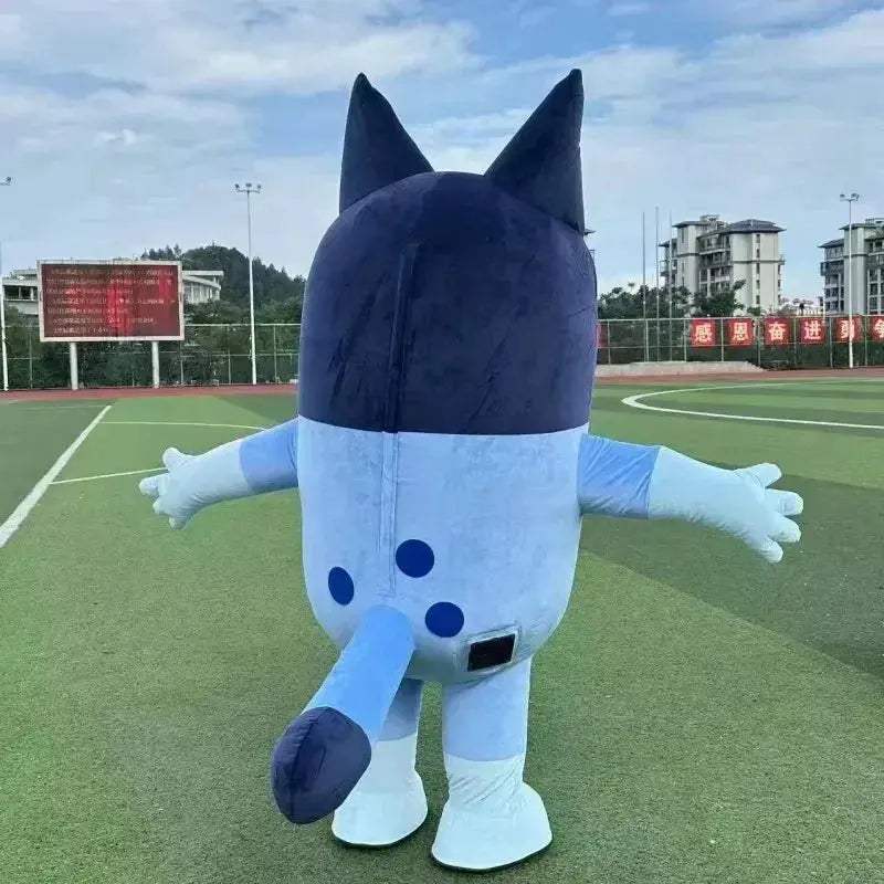 Inflatable Blue Dog Mascot Costume With Included Fan For Adults - ToylandEU