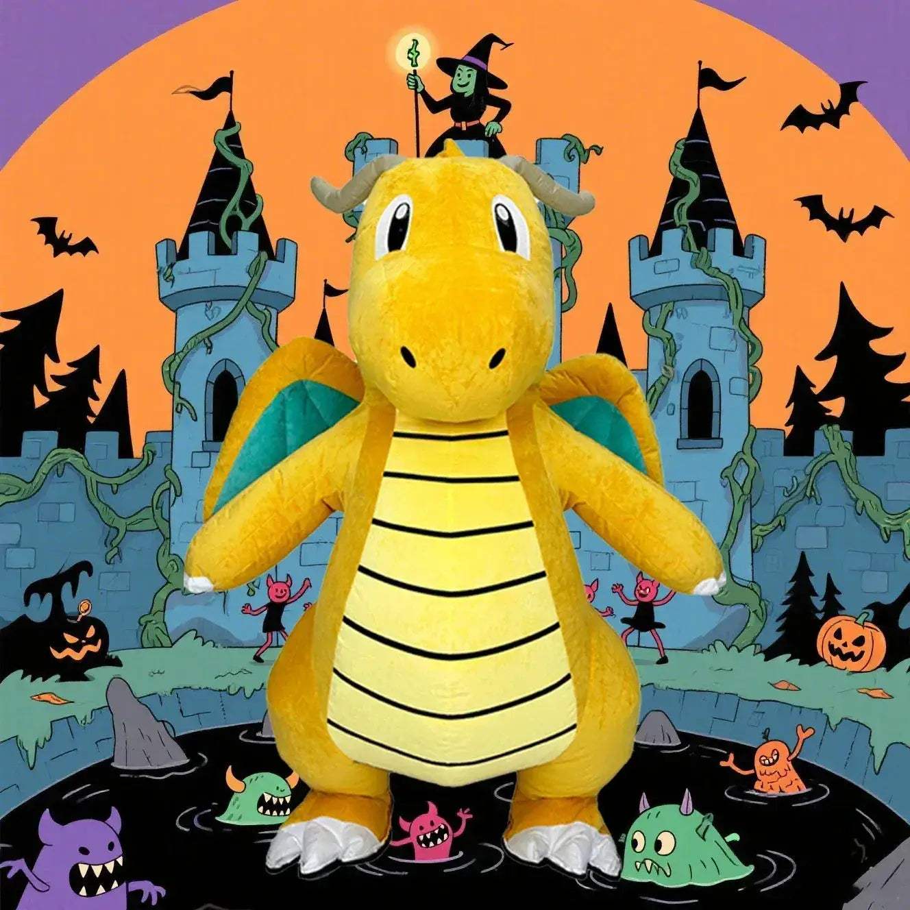 Inflatable Blue Flying Dragon Mascot Costume For Adults - ToylandEU
