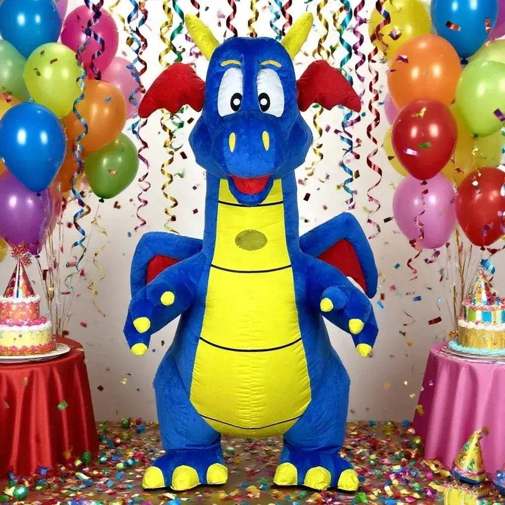 Inflatable Blue Flying Dragon Mascot Costume For Adults - ToylandEU