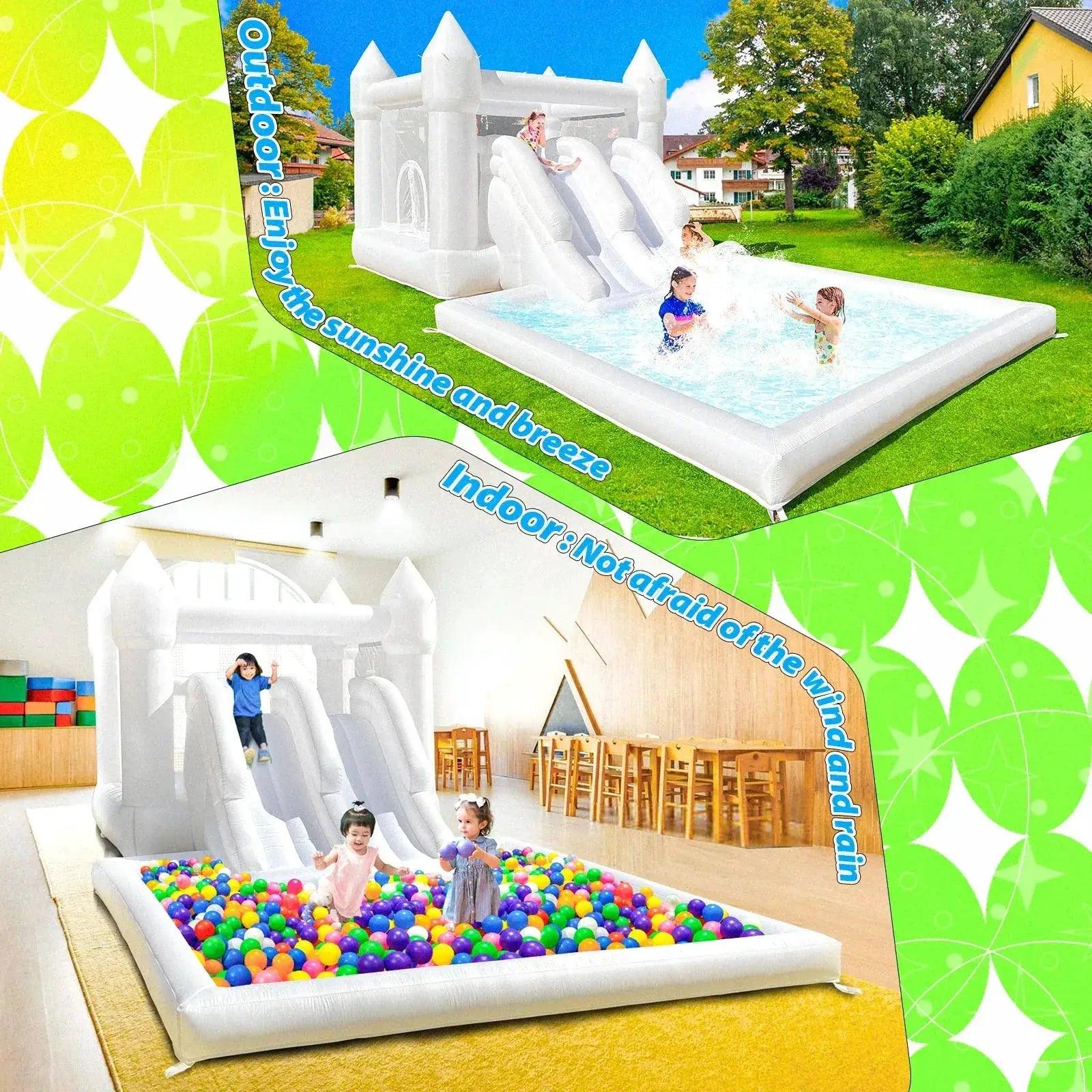  Inflatable Bounce House Dual Slide 19ft For Parties -  ToylandEU™