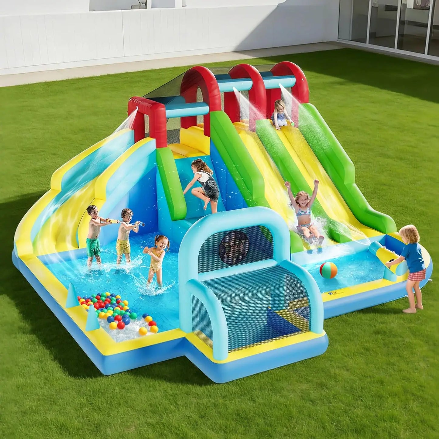 Durable Oxford Fabric Inflatable Bounce House For Kids