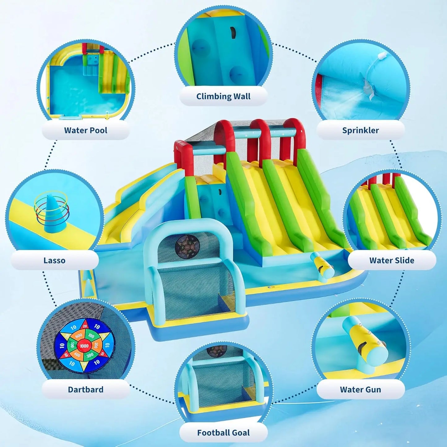 Durable Oxford Fabric Inflatable Bounce House For Kids
