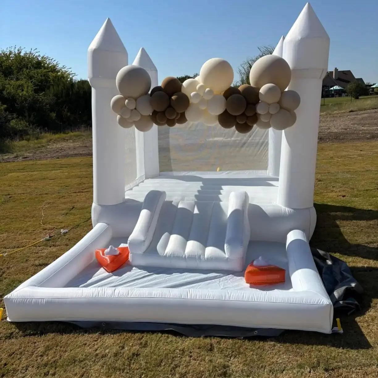  Inflatable Bounce House For Weddings With Slide And Ball Pit -  ToylandEU™