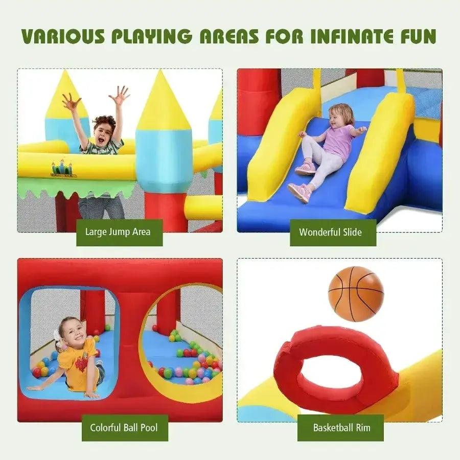  Inflatable Bounce House Indoor Outdoor Party Durable -  ToylandEU™