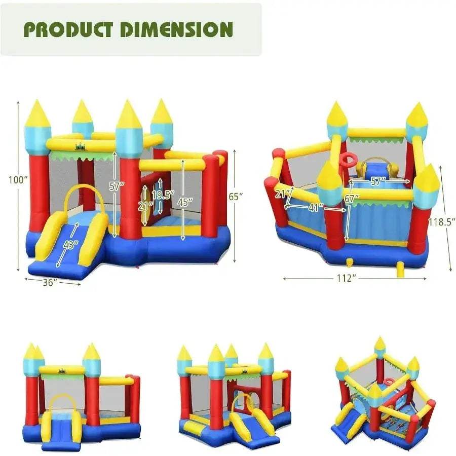 Inflatable Bounce House Indoor Outdoor Party Jumping Area - ToylandEU