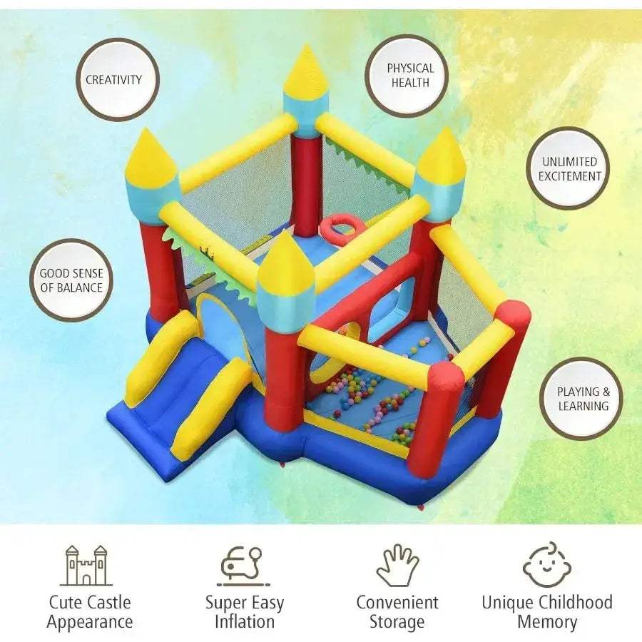 Inflatable Bounce House Indoor Outdoor Party Jumping Area - ToylandEU