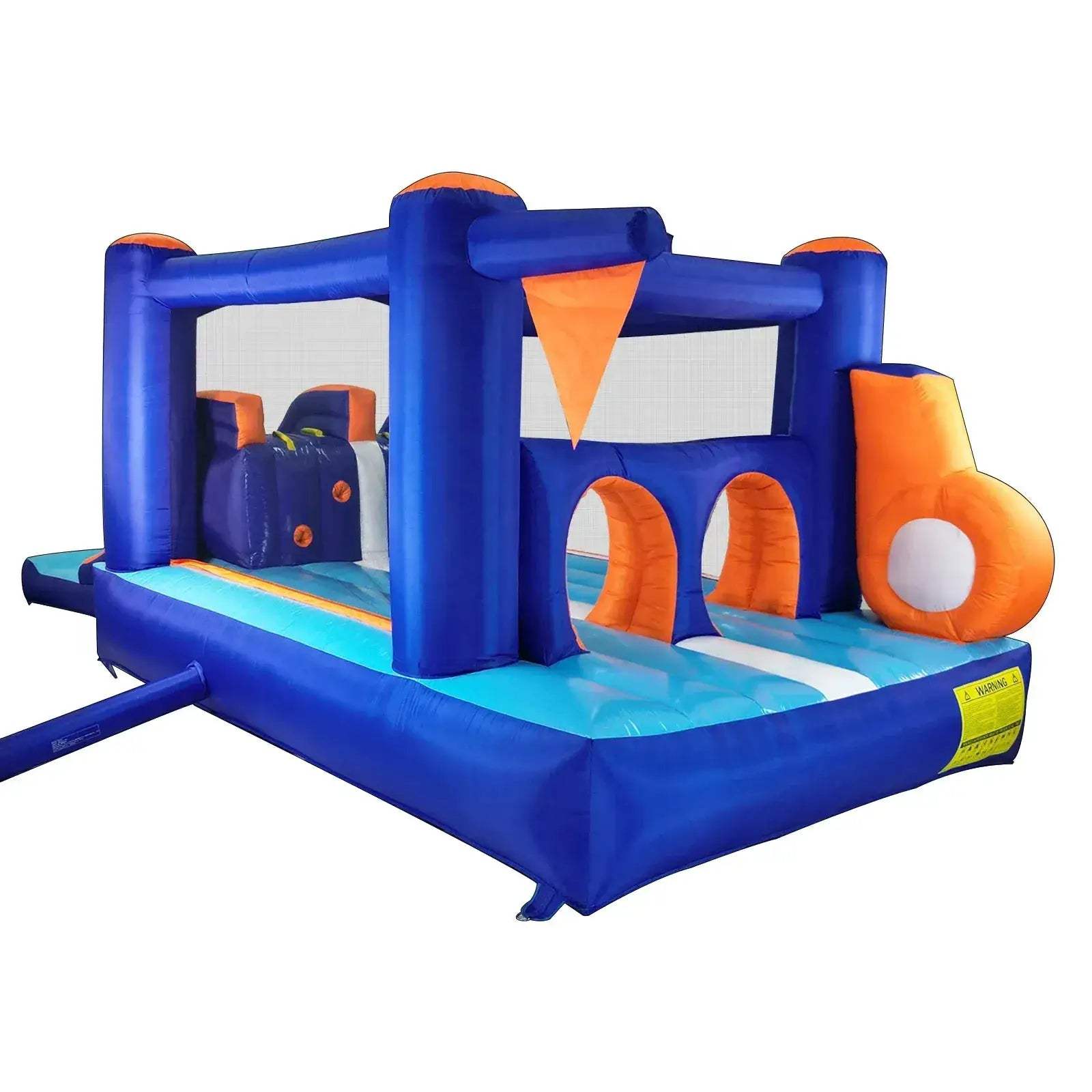 Inflatable Bounce House Obstacle Course With Dual Racing Slides - ToylandEU