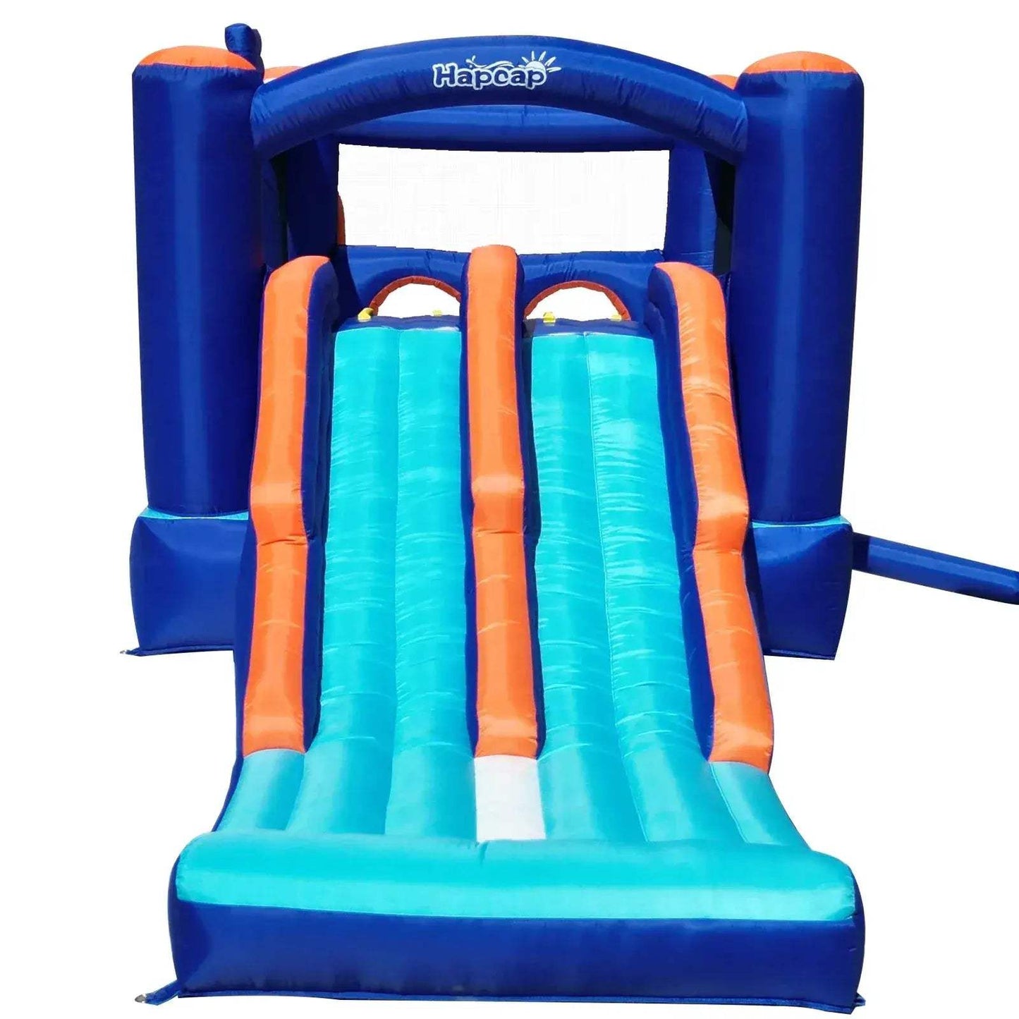 Inflatable Bounce House Obstacle Course With Dual Racing Slides - ToylandEU