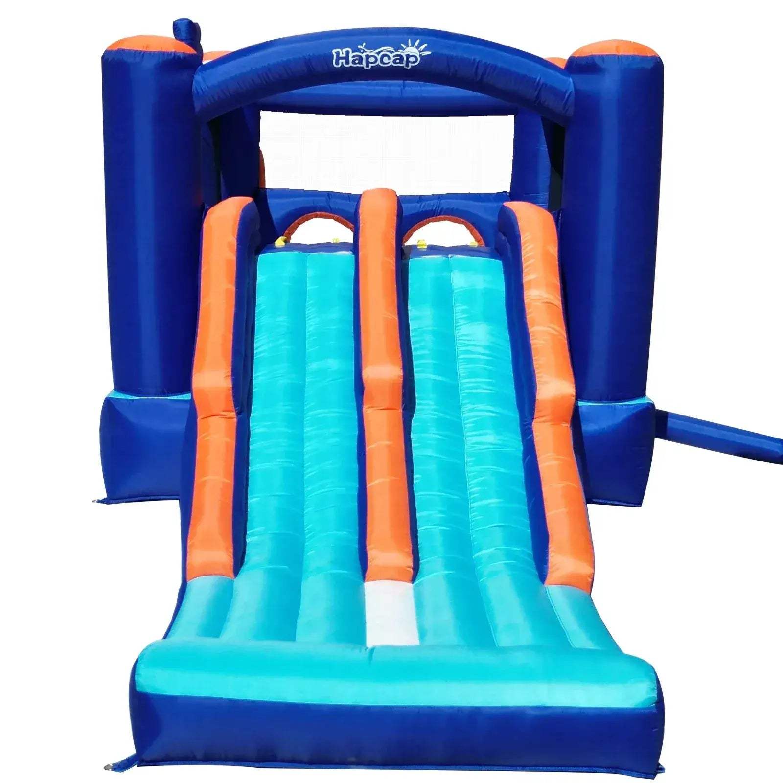 Inflatable Bounce House Obstacle Course With Dual Racing Slides - ToylandEU