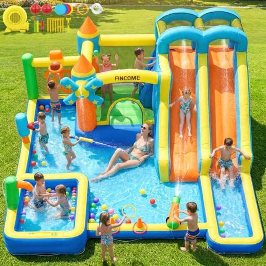  Inflatable Bounce House Water Slide 10 In 1 Backyard -  ToylandEU™