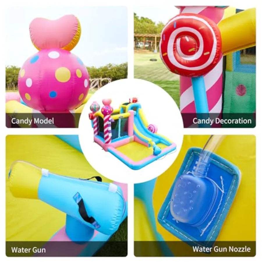  Inflatable Bounce House Water Slide Blower Included -  ToylandEU™