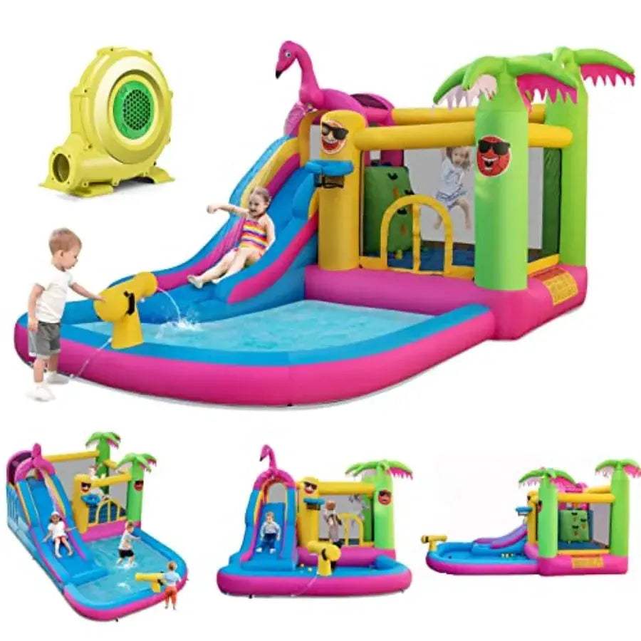  Inflatable Bounce House Waterslide Ball Pit No Electric -  ToylandEU™