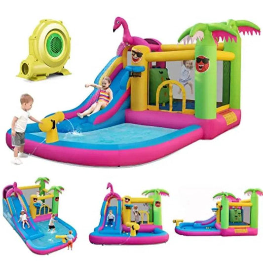  Inflatable Bounce House Waterslide Ball Pit No Electric -  ToylandEU™