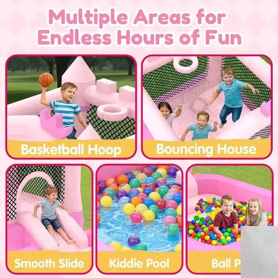 Inflatable Bounce House With Pool Slide For Water Park Safety - ToylandEU