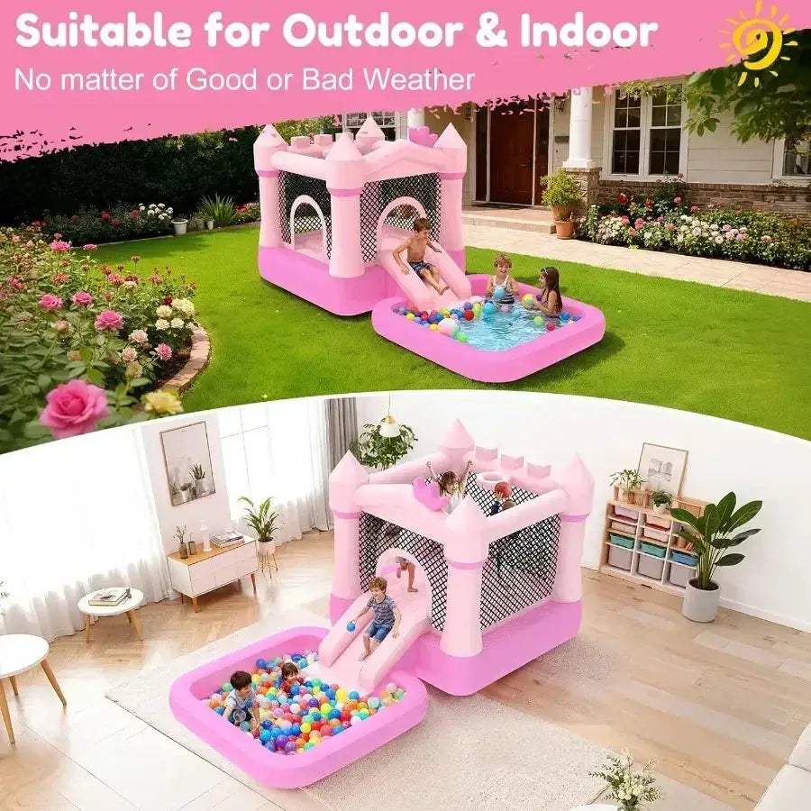 Inflatable Bounce House With Pool Slide For Water Park Safety - ToylandEU