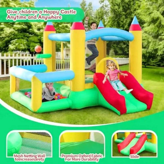  Inflatable Bounce House With Slide And Basketball Safe -  ToylandEU™
