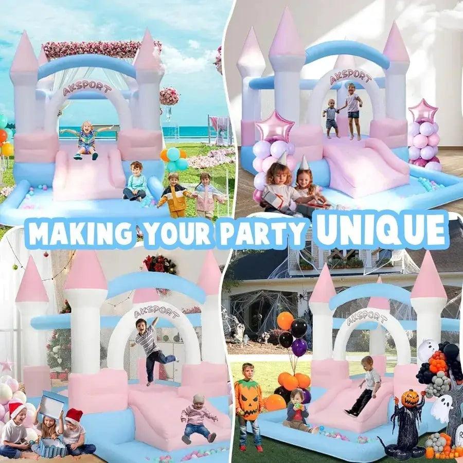  Inflatable Bounce House With Slide And Ball Pool Safe -  ToylandEU™