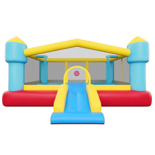 Inflatable Bounce House With Slide And Basketball Hoop for Kids