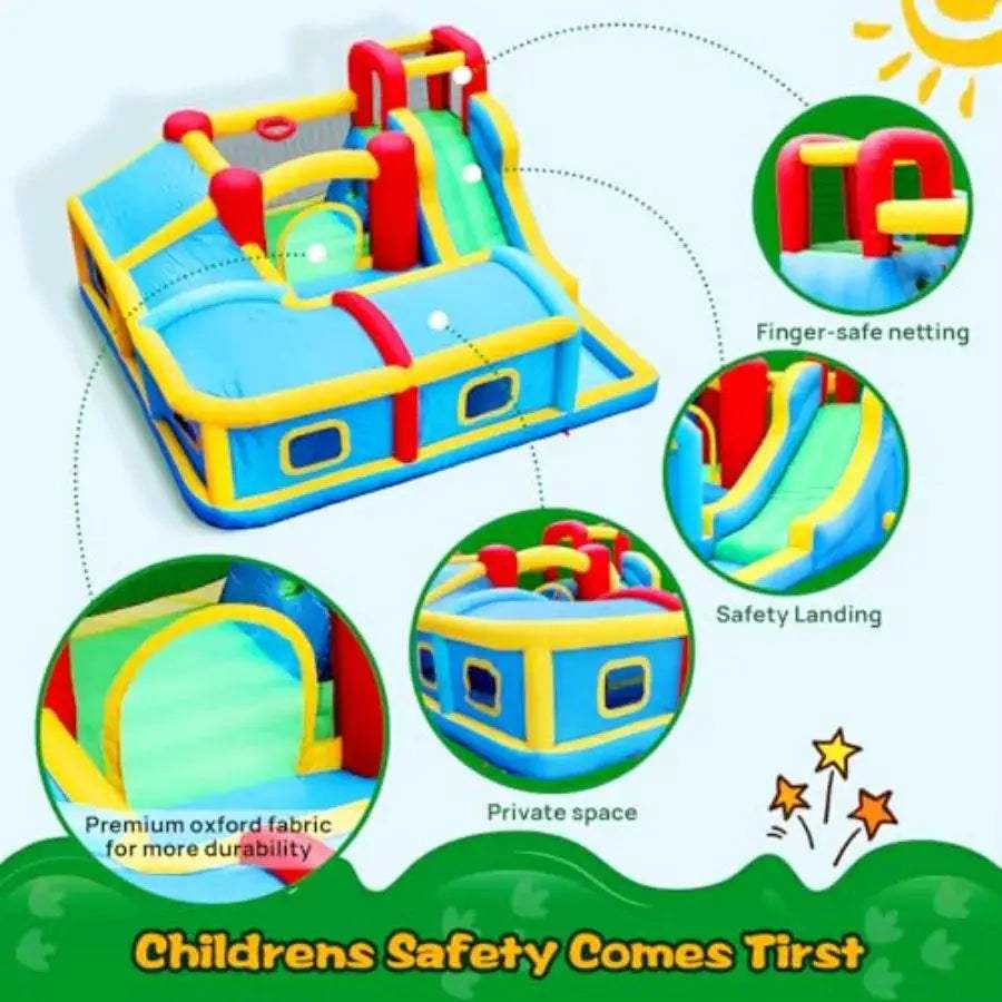  Inflatable Bounce House With Slide For Easy Setup -  ToylandEU™
