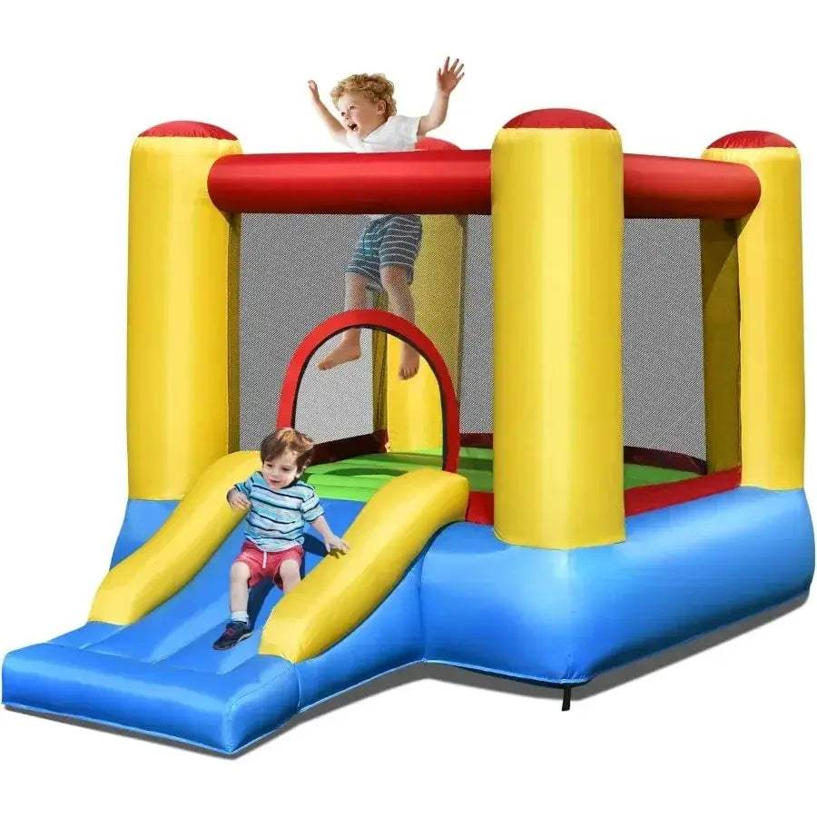 Inflatable Bounce House With Slide For Outdoor Fun - ToylandEU