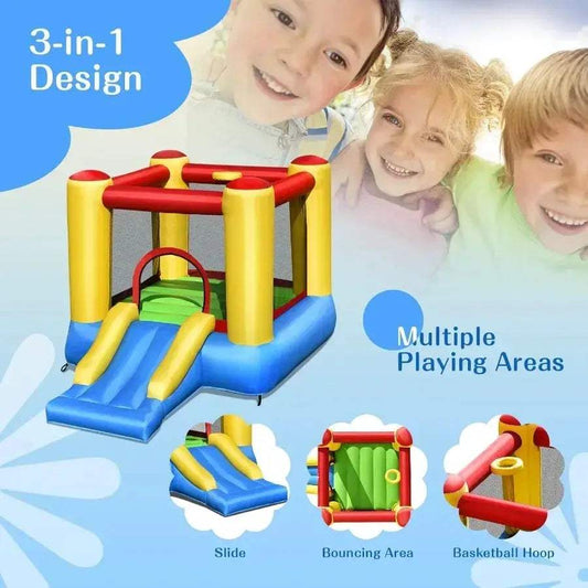  Inflatable Bounce House With Slide Durable Outdoor Fun -  ToylandEU™