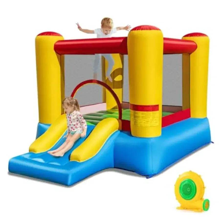 Inflatable Bounce House With Slide For Toddlers Indoor Outdoor Jumping - ToylandEU
