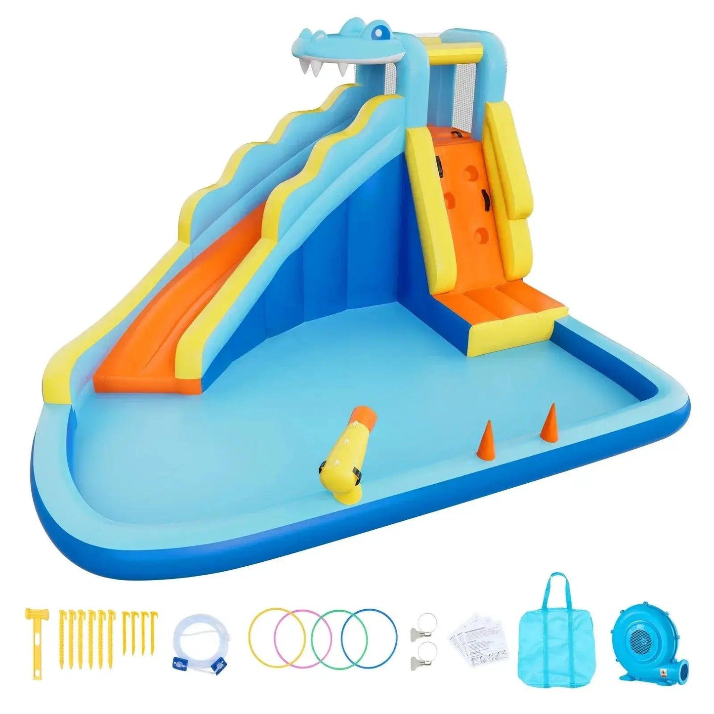  Inflatable Bounce House With Water Slide Climbing Wall -  ToylandEU™