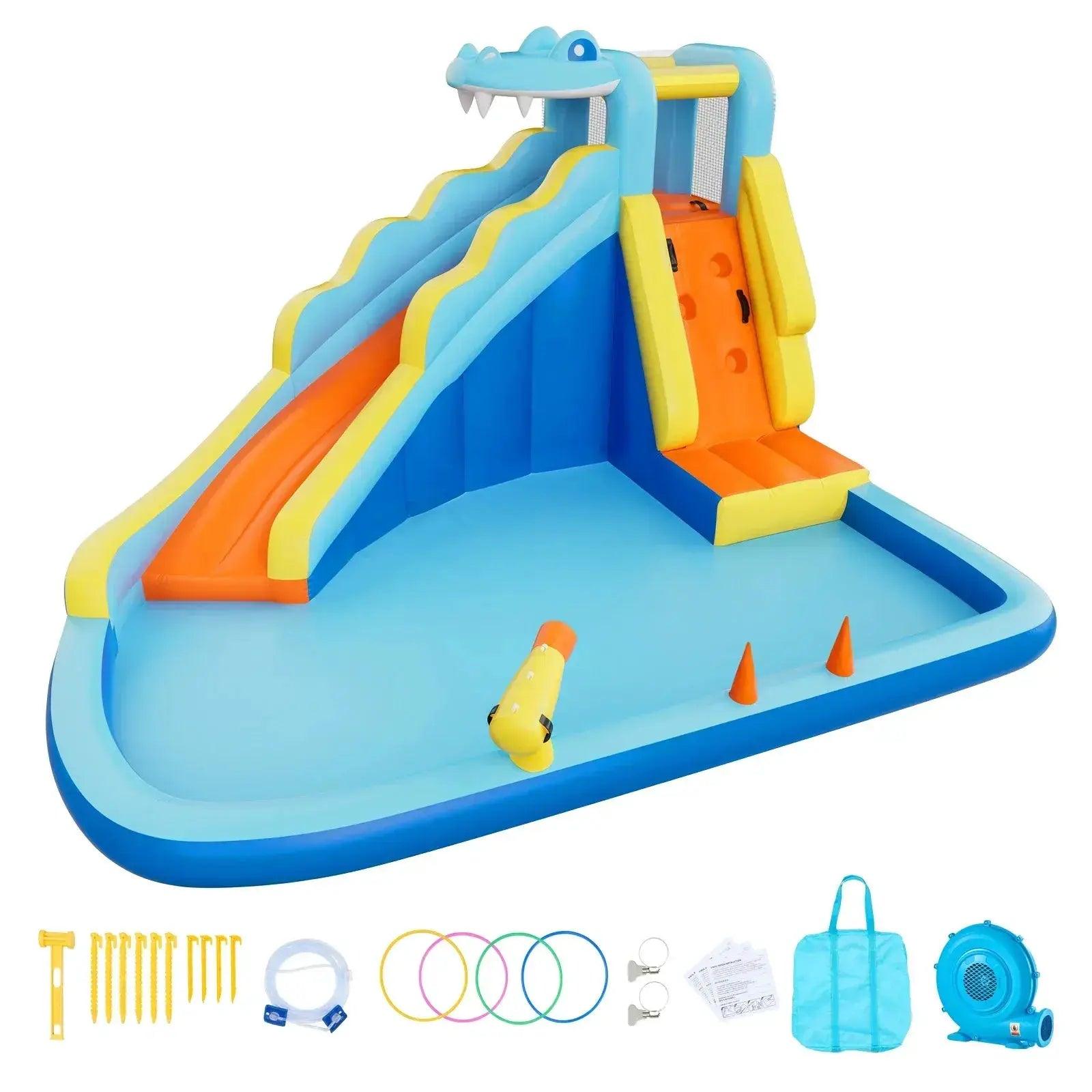  Inflatable Bounce House With Water Slide Climbing Wall -  ToylandEU™