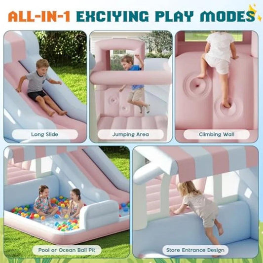  Inflatable Bounce House With Water Slide Durable -  ToylandEU™