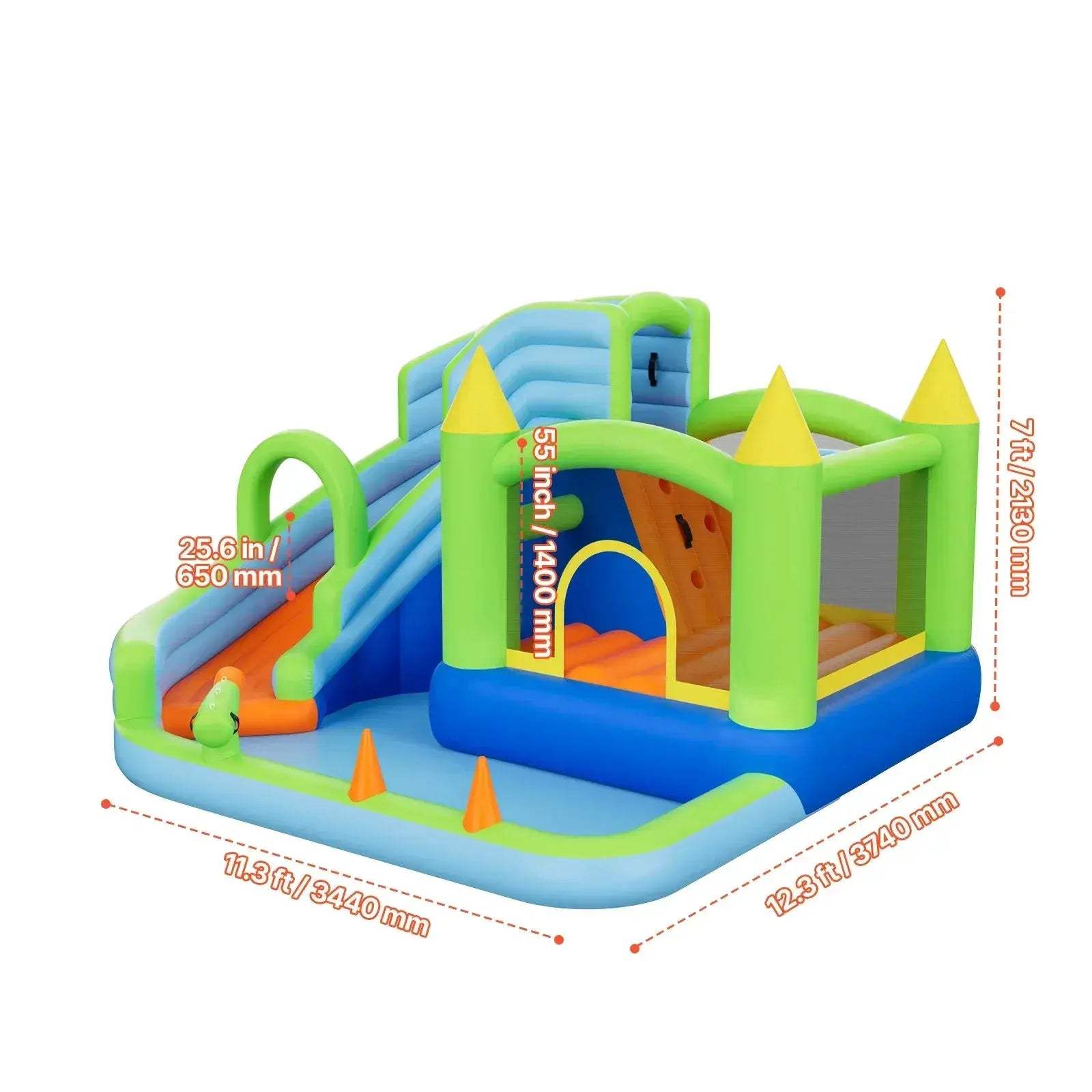 Inflatable Bounce House With Water Slide For Backyard Fun - ToylandEU