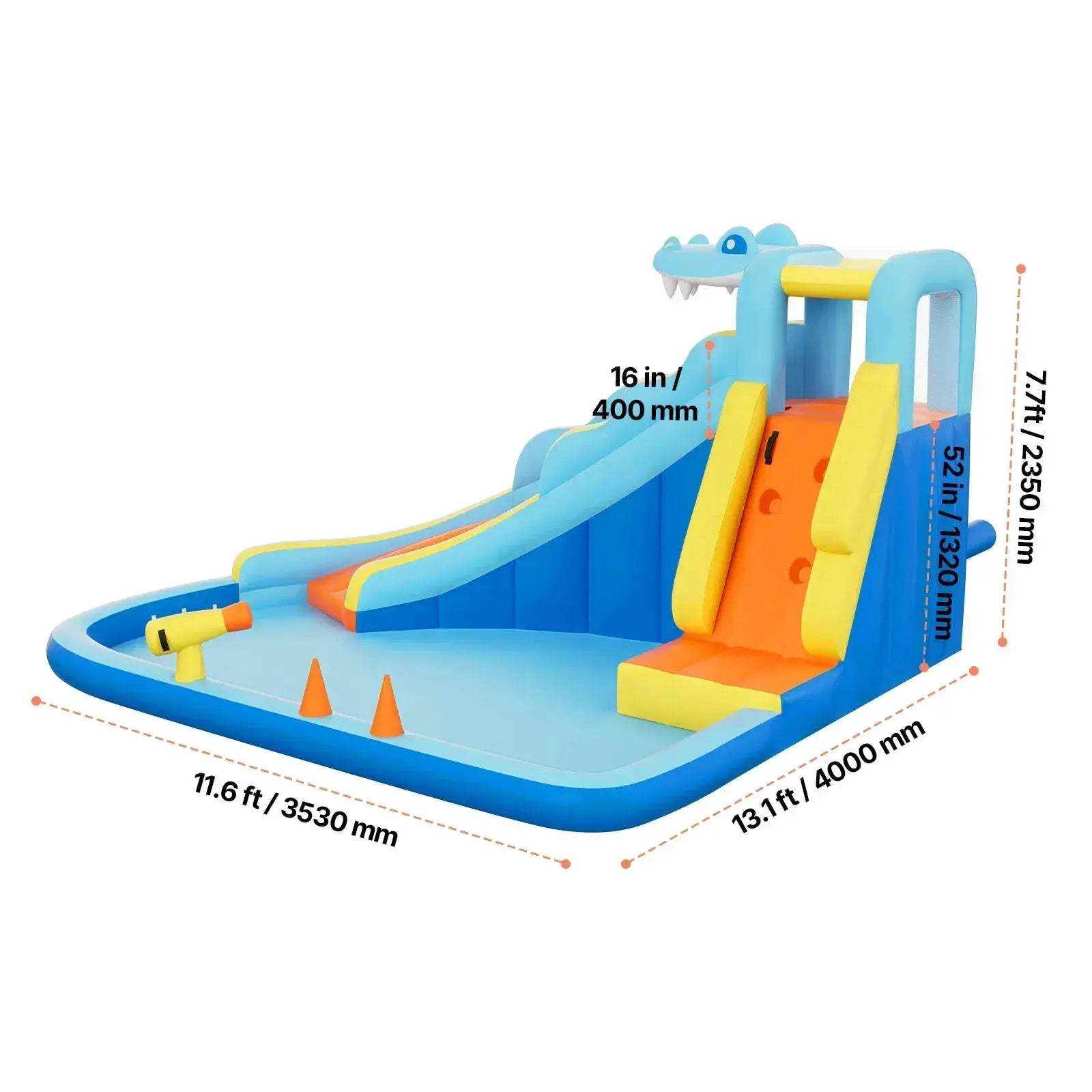 Inflatable Bounce House With Water Slide For Backyard Fun - ToylandEU