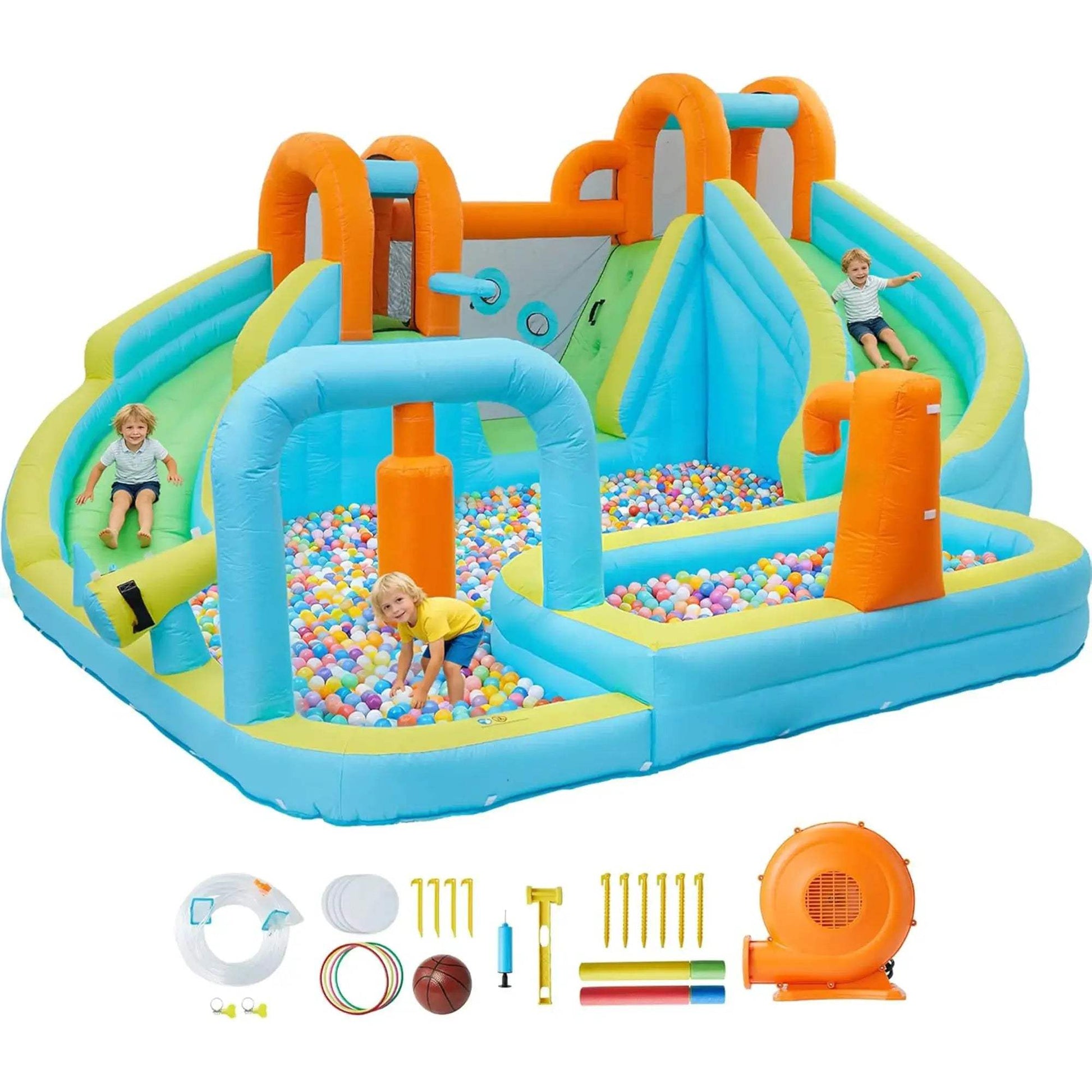  Inflatable Bounce House With Water Slide Ten In One -  ToylandEU™