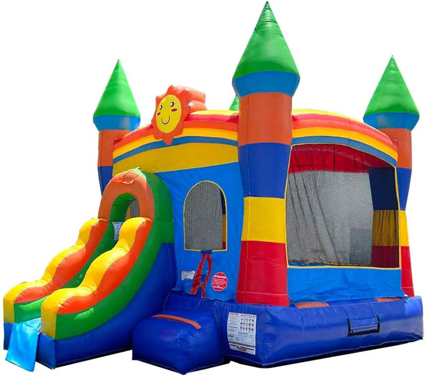 Inflatable Bounce House with Slide for Kids - Jungle Castle Bouncer - ToylandEU