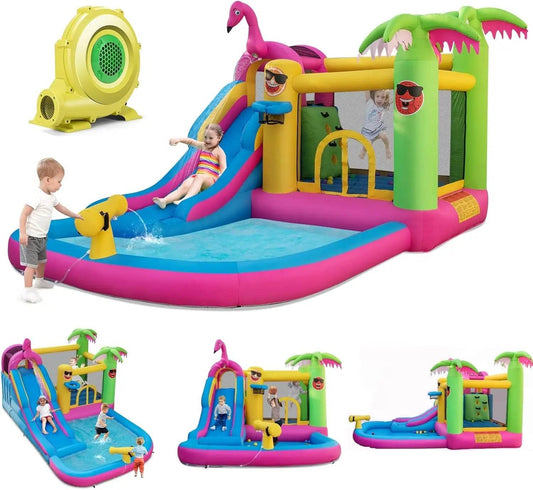 Inflatable Bounce House with Waterslide & Ball Pit Fun - ToylandEU