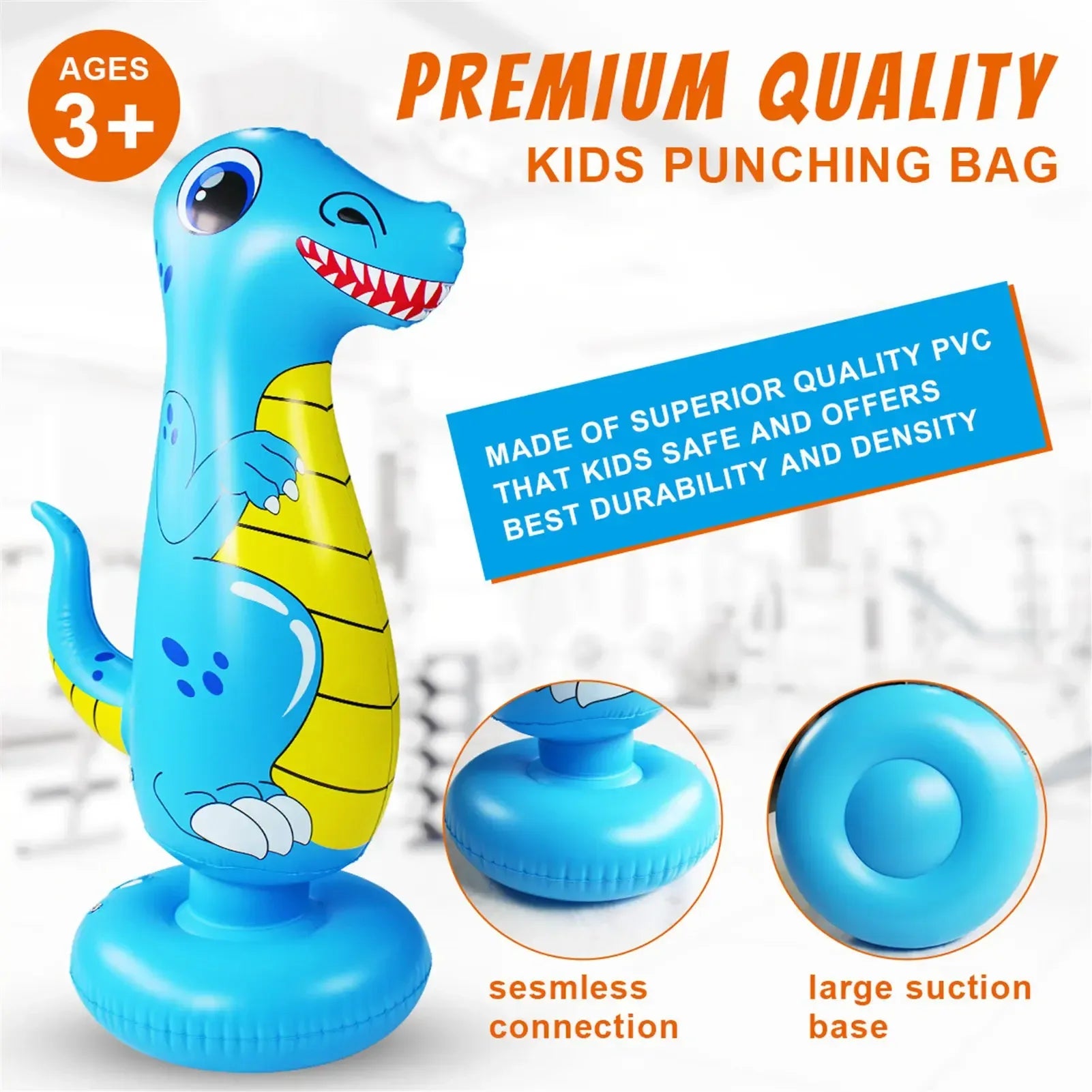Inflatable Boxing Bag For Kids Safe Active Playtime - ToylandEU
