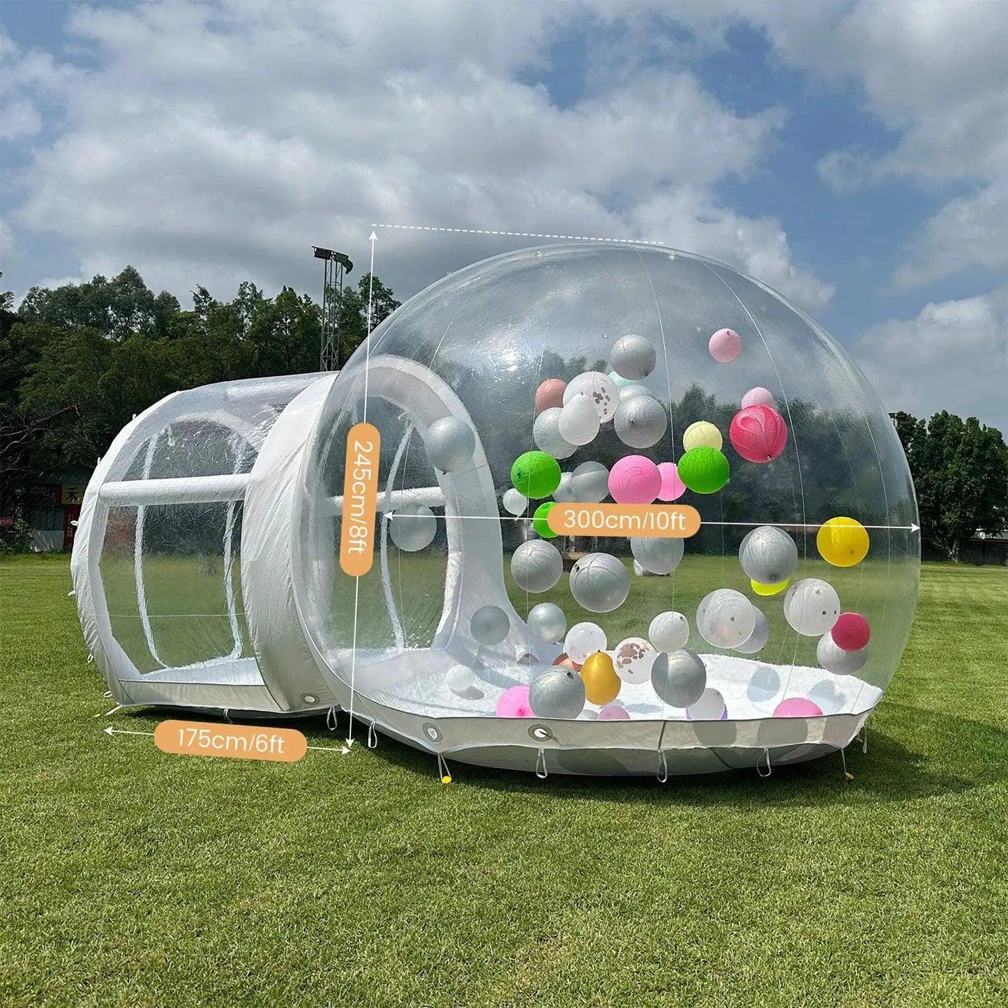  Inflatable Bubble House Castle For Kids 750W Blower -  ToylandEU™