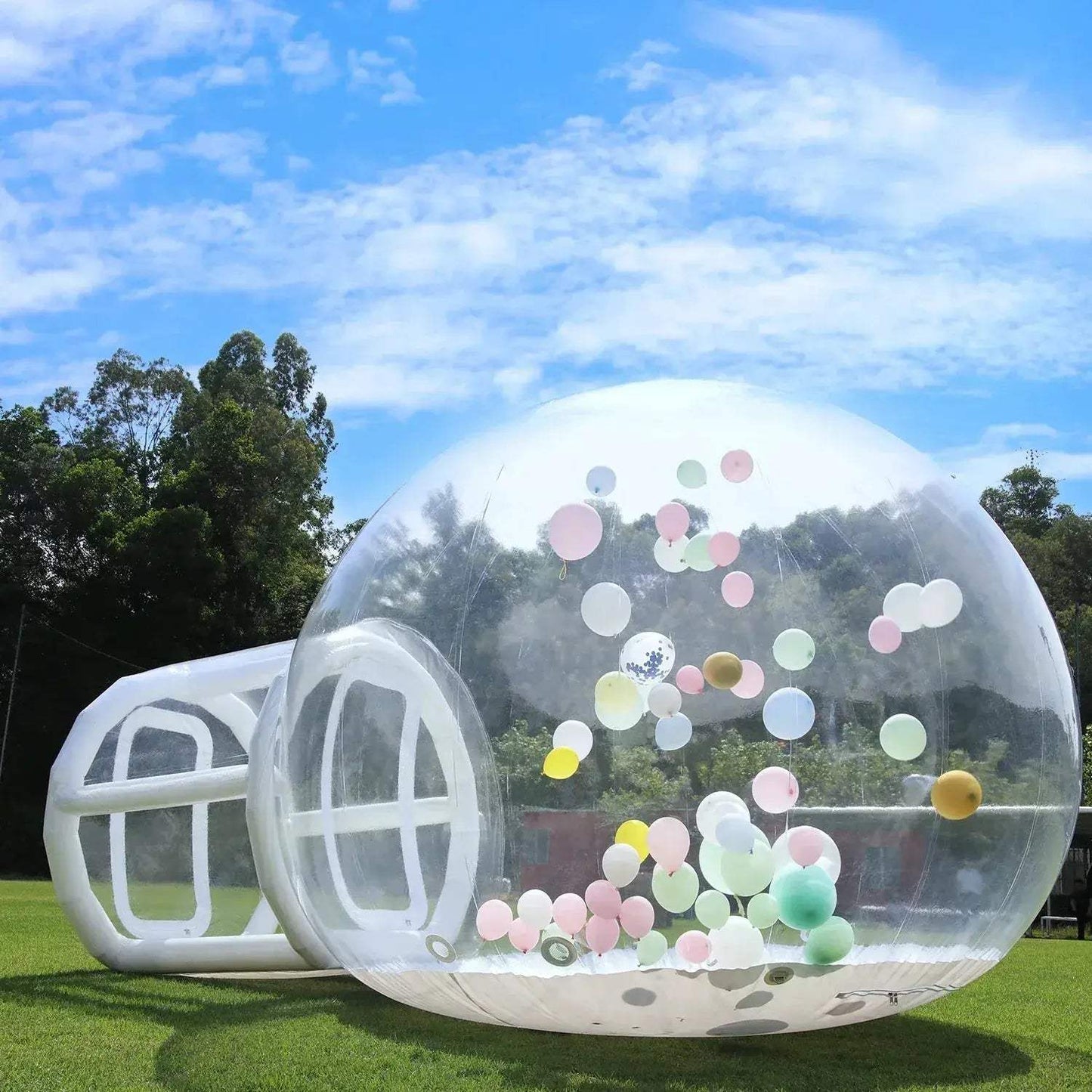 Inflatable Bubble House Castle With 750W Blower For Kids - ToylandEU