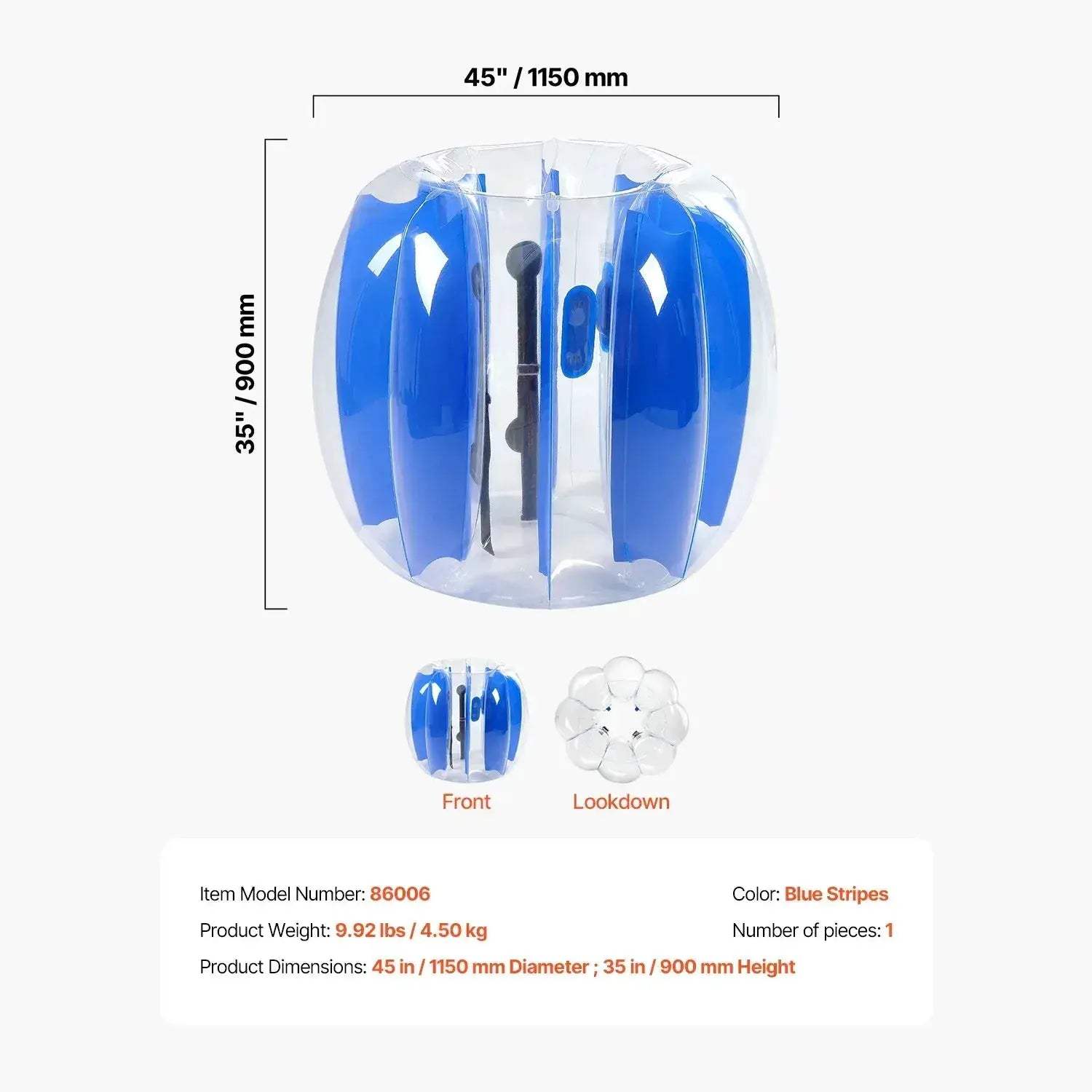 Inflatable Bumper Balls For Outdoor Play Durable Zorb Ball - ToylandEU