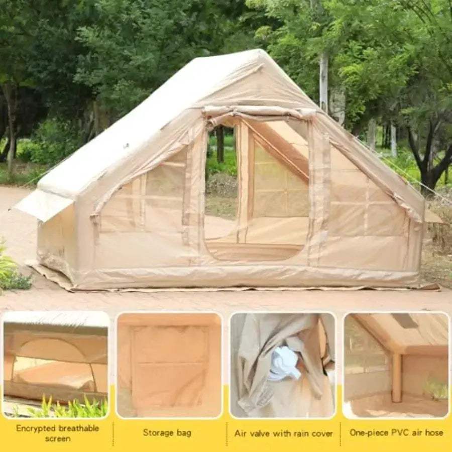 Inflatable Camping Tent With Stove For FourToSix Portable - ToylandEU