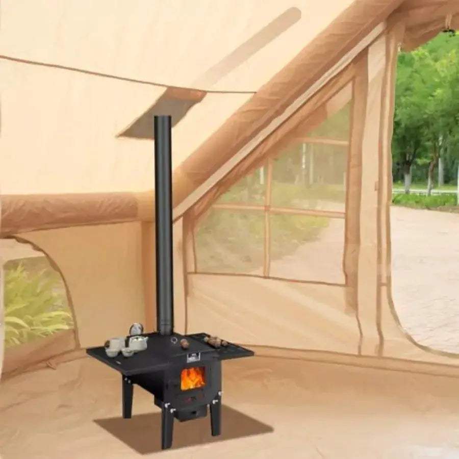 Inflatable Camping Tent With Stove For FourToSix Portable - ToylandEU