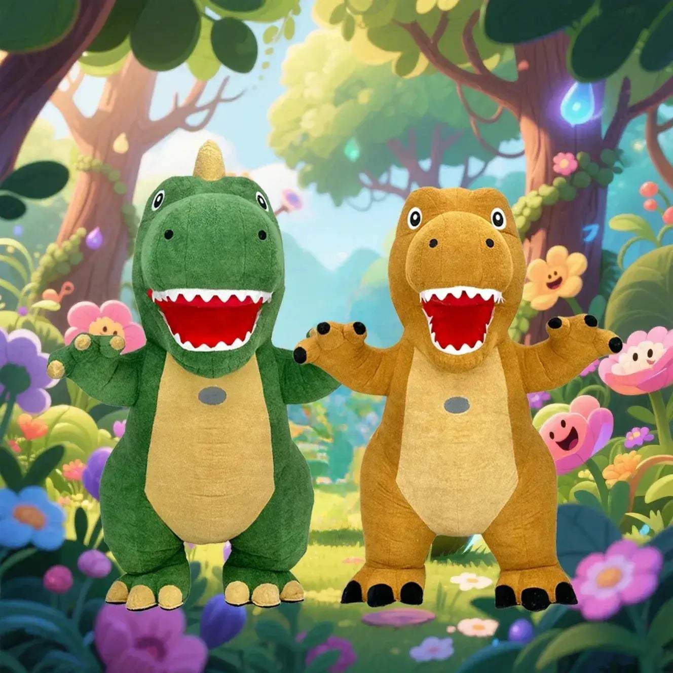 Inflatable Cartoon Dinosaur Costume For Adults Cosplay Mascot - ToylandEU
