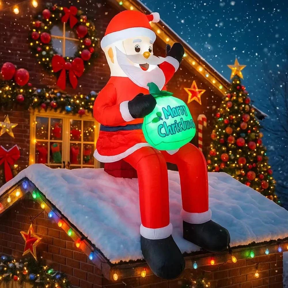 Inflatable Christmas Santa | 5.6 Ft Tall | Toylandeu™