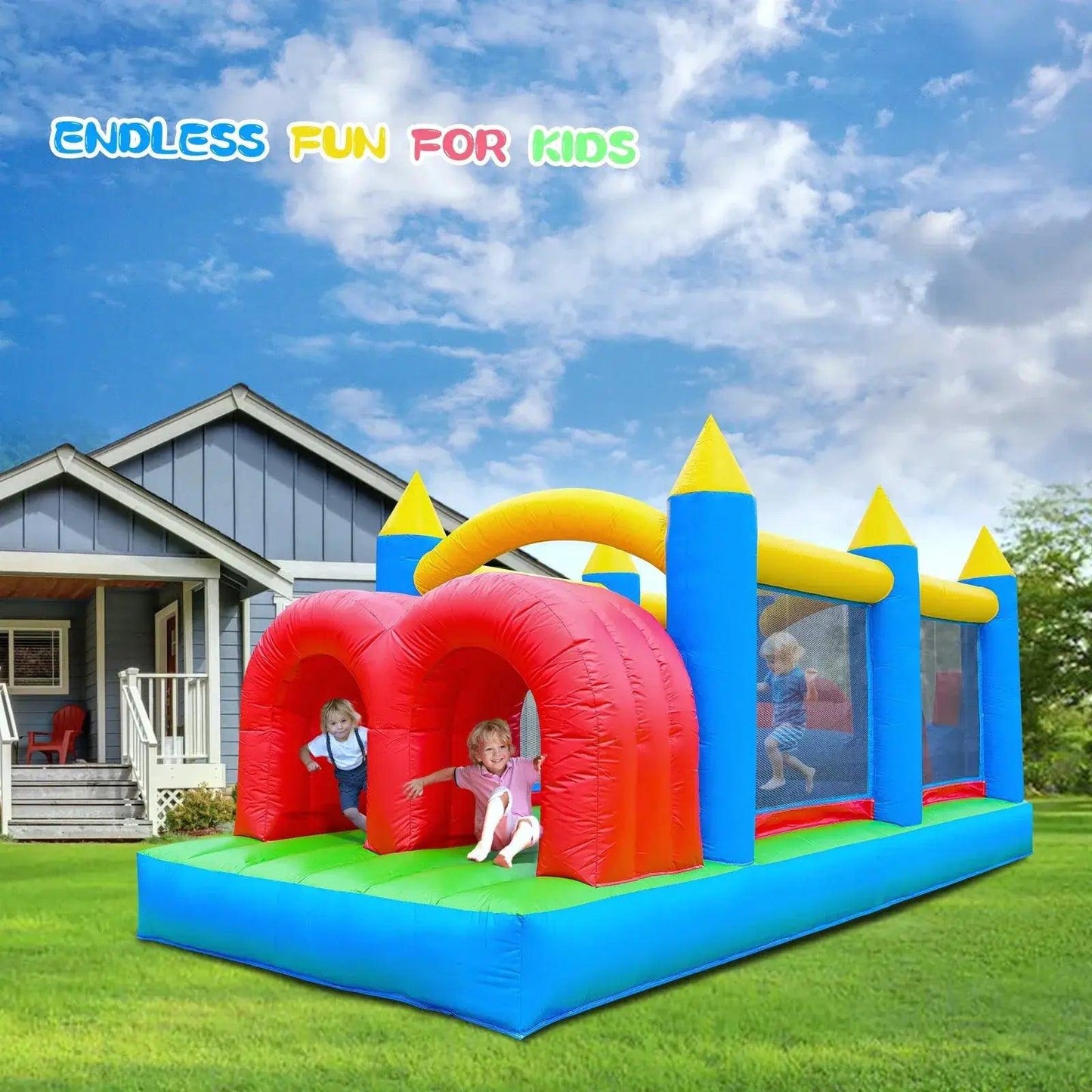  Commercial Grade Inflatable Obstacle Course For Kids -  ToylandEU™