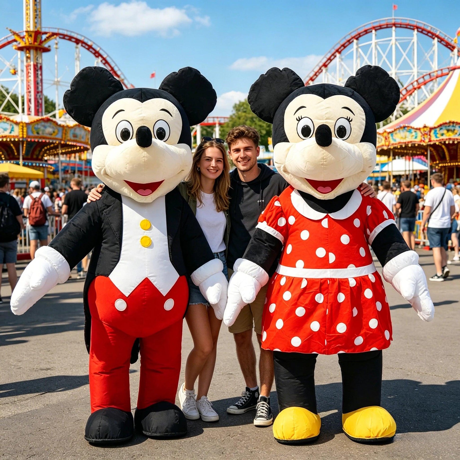  Inflatable Costume Mascot Cartoon Mouse Parade Attire 