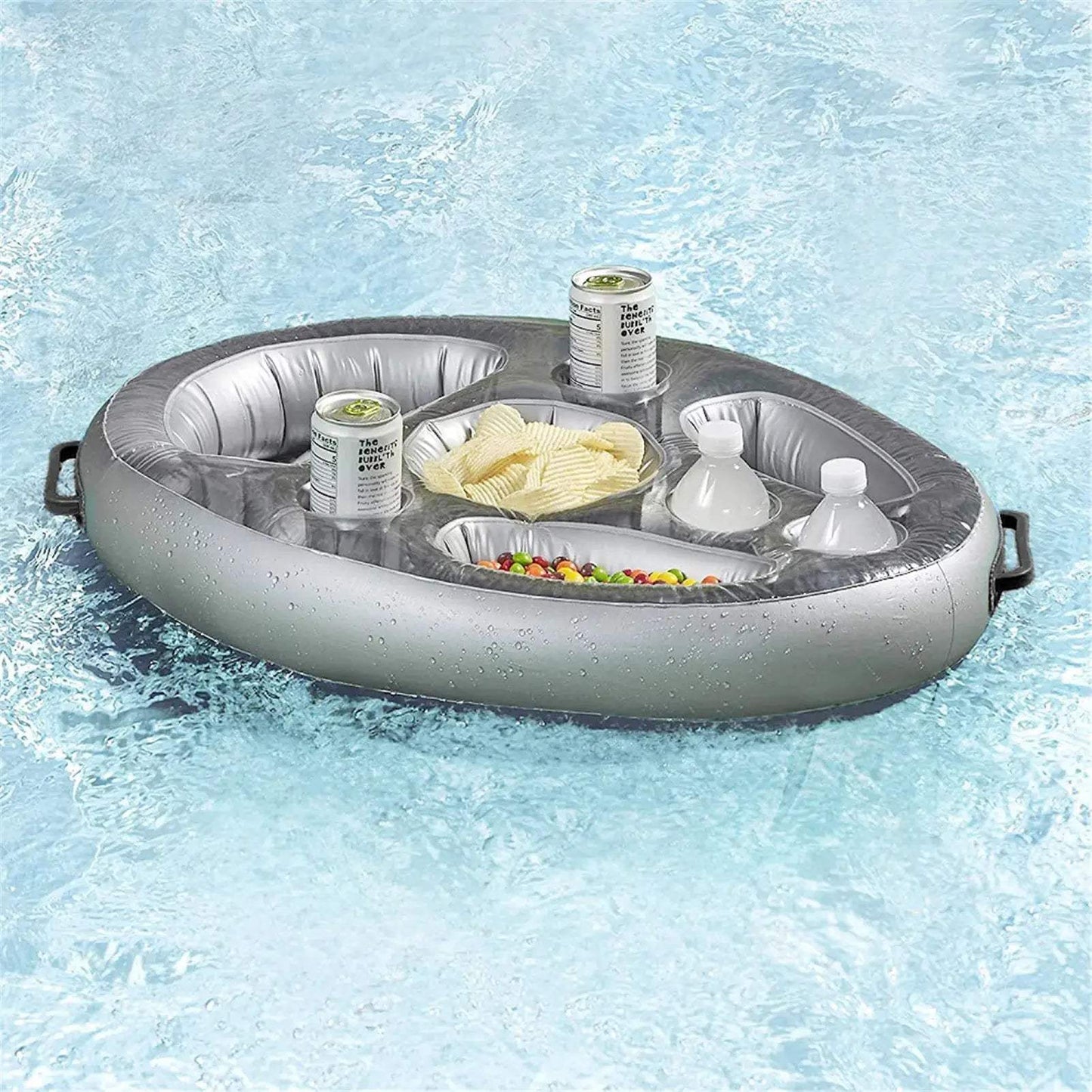 Summer Party Bucket Cup Holder Iatable Pool Float Beer Drink Cooler Table Bar Tray Portable Beach Swimming Ring Accessories - ToylandEU