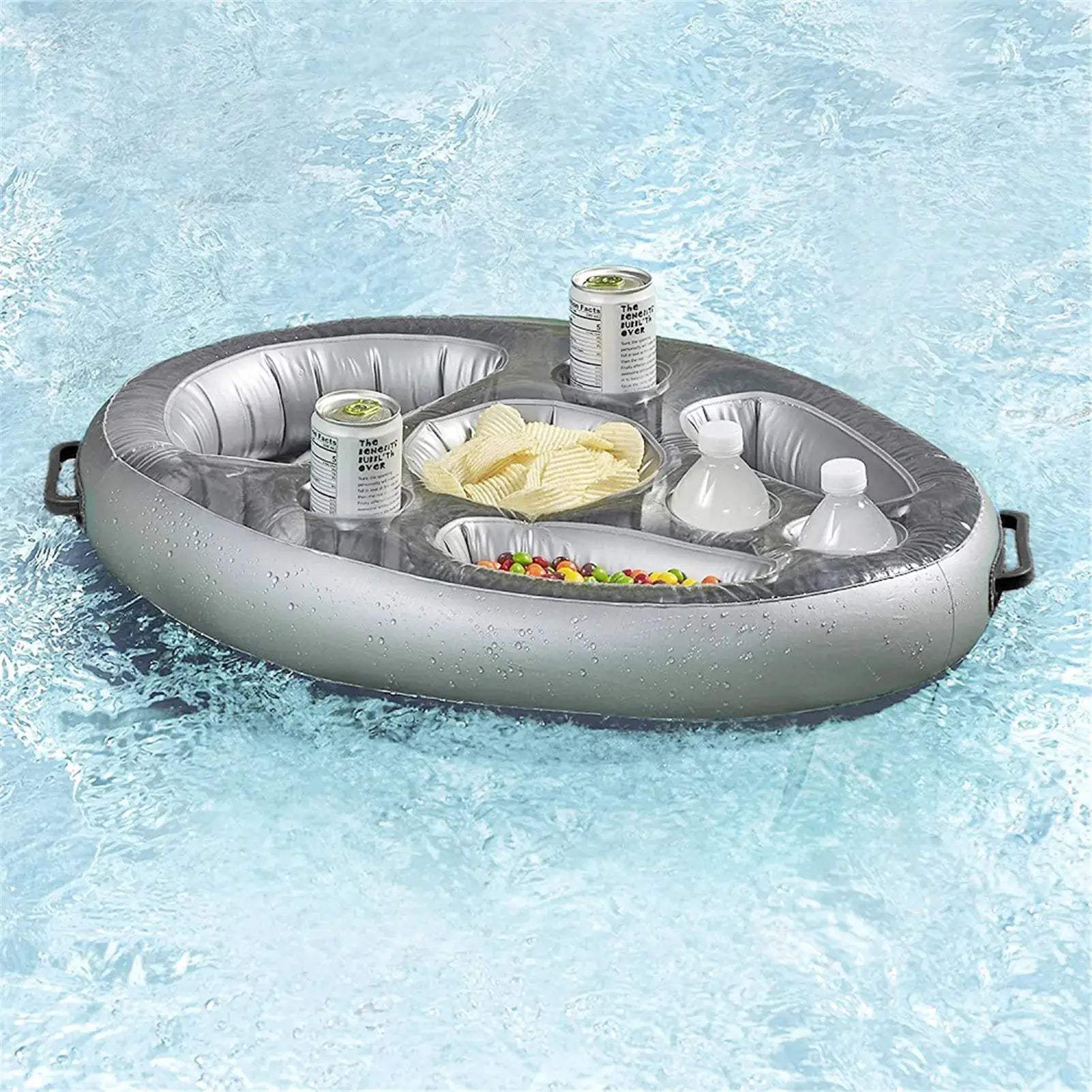 Summer Party Bucket Cup Holder Iatable Pool Float Beer Drink Cooler Table Bar Tray Portable Beach Swimming Ring Accessories - ToylandEU