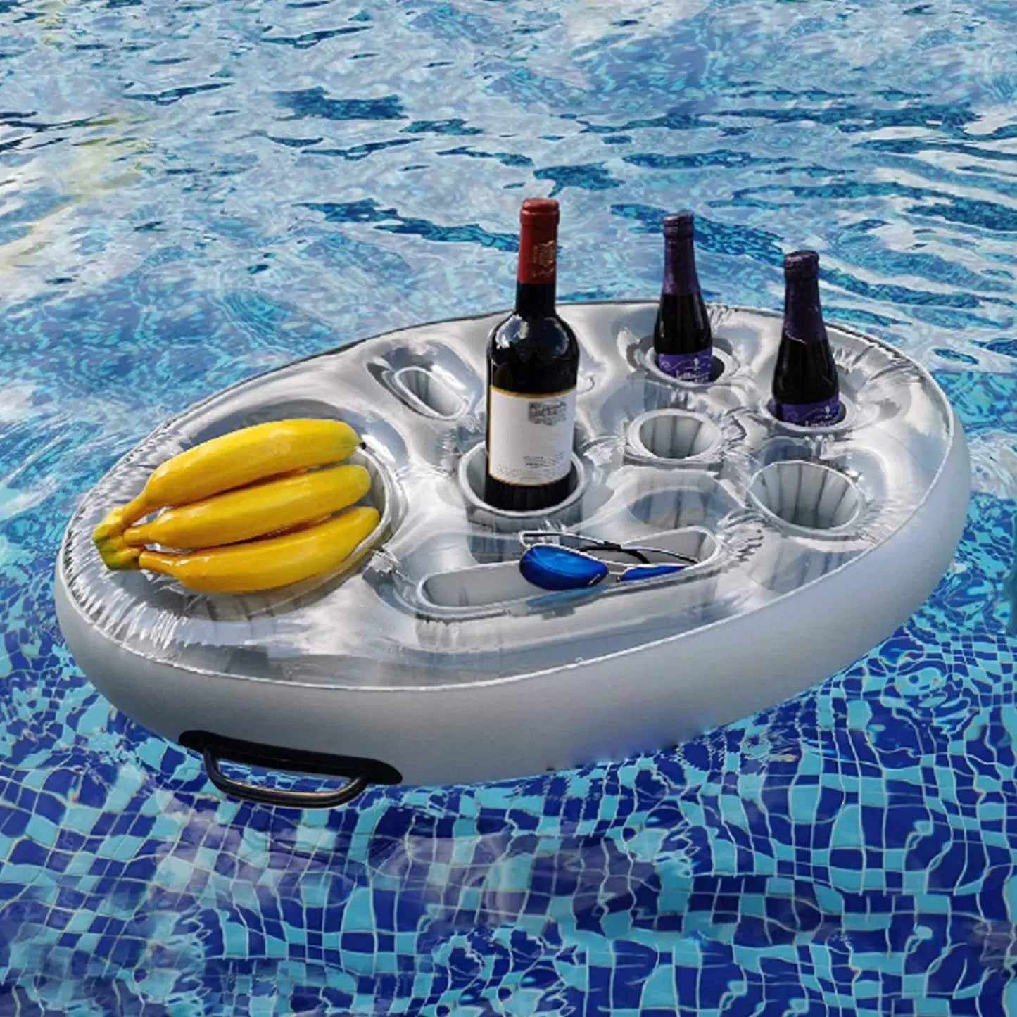 Summer Party Bucket Cup Holder Iatable Pool Float Beer Drink Cooler Table Bar Tray Portable Beach Swimming Ring Accessories - ToylandEU
