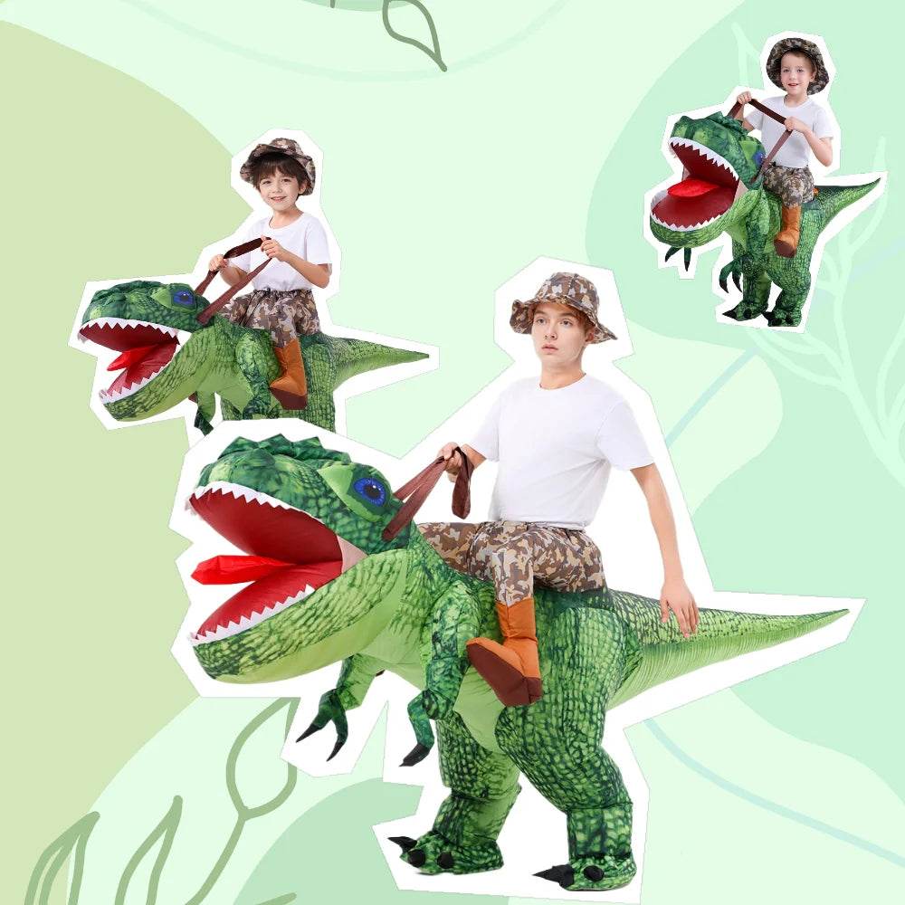 Inflatable Dinosaur Costume Riding Tyrannosaurus Rex Kids - ToylandEU