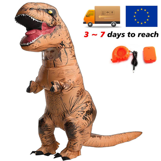 Inflatable Dinosaur Costume T Rex Look Unisex Adults Kids - ToylandEU