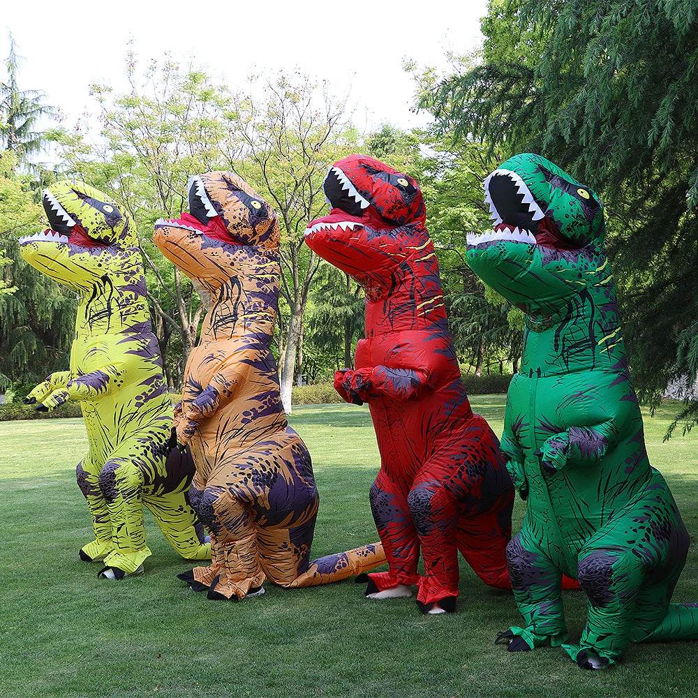 Inflatable Dinosaur Costume T Rex Look Unisex Adults Kids - ToylandEU